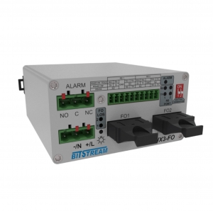 RSMUX2 Optical multiplexer with 2x optical interface and 2/4x RS232/422/485